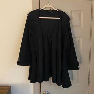 Womens Plus Christian Siriano Hooded Jacket